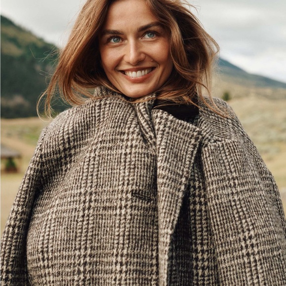 DOEN DOVER COAT IN LASCELLE HOUNDSTOOTH CHECK - Picture 5 of 11